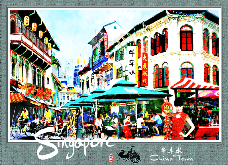 DK Studio Post Card - China Town - SpectrumStore SG