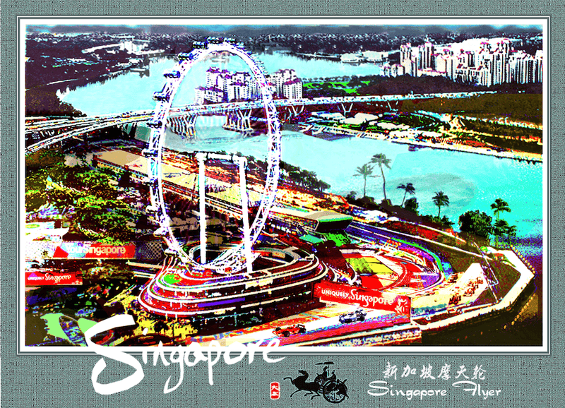 DK Studio Post Card - Singapore Flyer - SpectrumStore SG