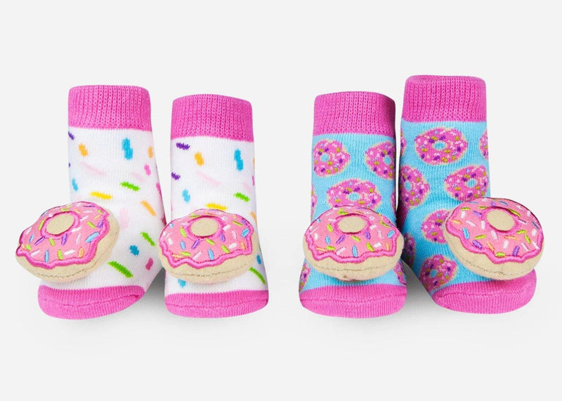 Donut Rattle Socks (2 Pack/ 0-12 Mo) - SpectrumStore SG