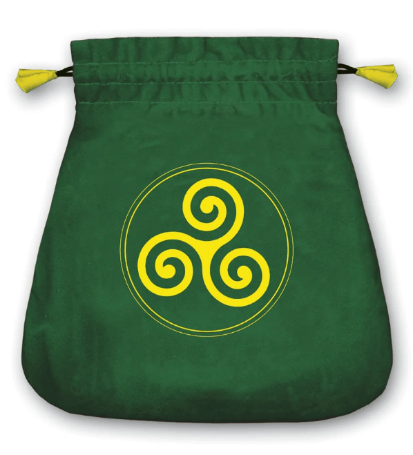 Embroidered Tarot Bag - Celtic Triskel - SpectrumStore SG