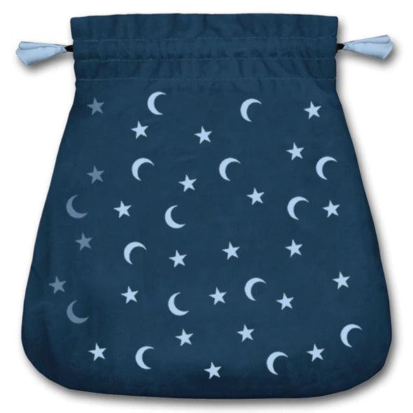 Embroidered Tarot Bag - Moon and Stars - SpectrumStore SG