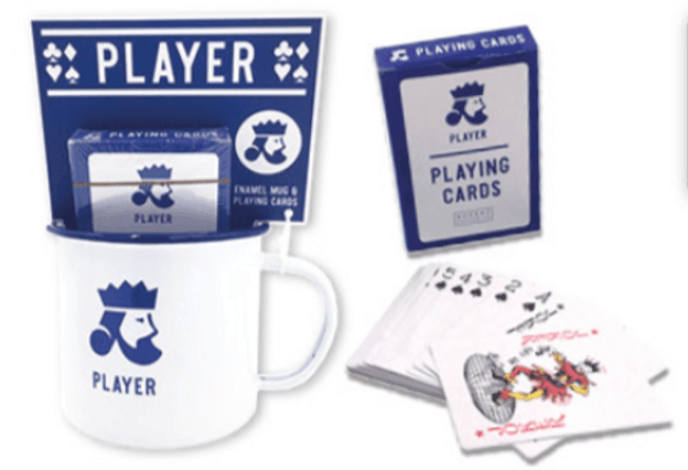 Enamel Mug and Playing Card Gift Set - SpectrumStore SG