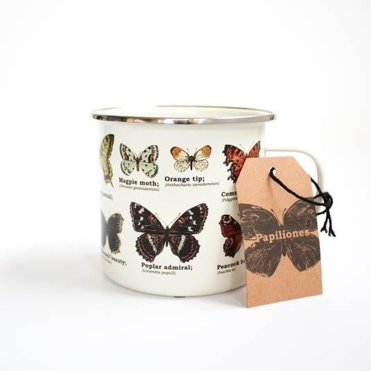 Enamel Mug: Butterflies - SpectrumStore SG