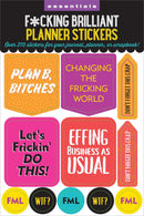 Essentials Planner Stickers - F*cking Brilliant - SpectrumStore SG