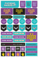 Essentials Planner Stickers - F*cking Brilliant - SpectrumStore SG