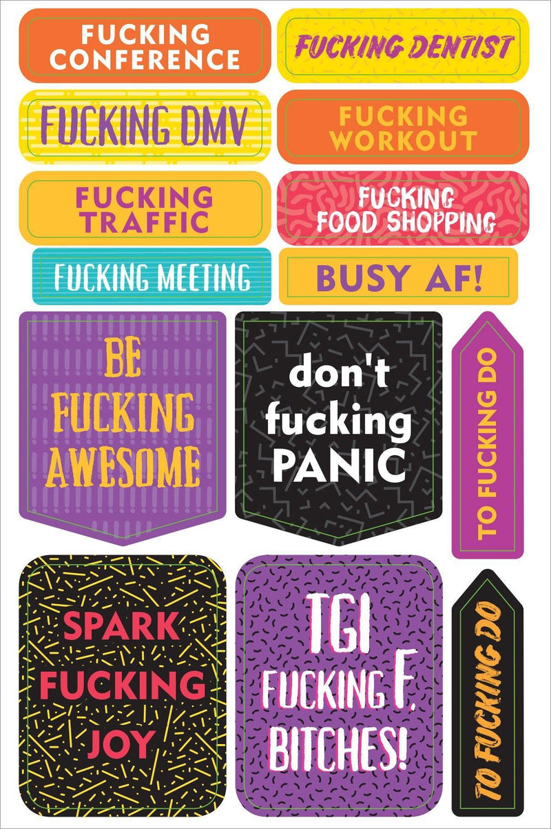 Essentials Planner Stickers - F*cking Brilliant - SpectrumStore SG