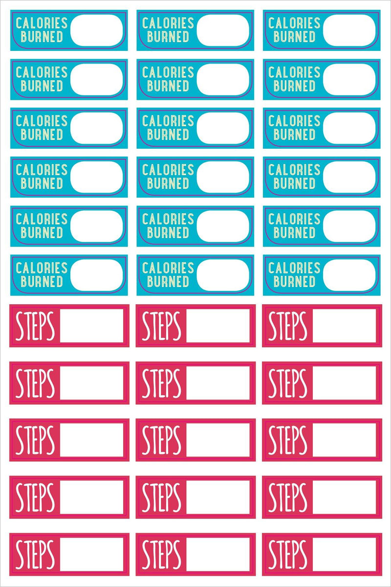 Essentials Planner Stickers - Health & Fitness - SpectrumStore SG