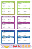 Essentials Planner Stickers - Health & Fitness - SpectrumStore SG