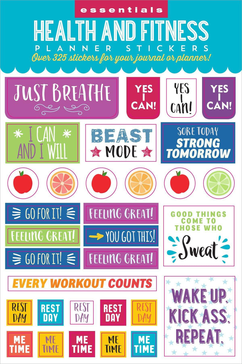 Essentials Planner Stickers - Health & Fitness - SpectrumStore SG