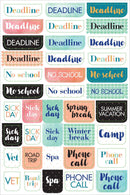 Essentials Planner Stickers - Mom's - SpectrumStore SG