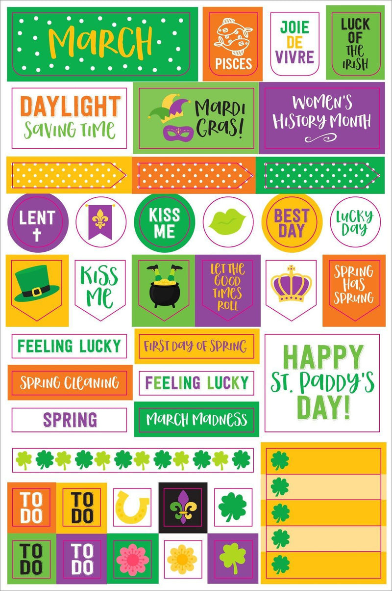 Essentials Planner Stickers - Month By Month - SpectrumStore SG