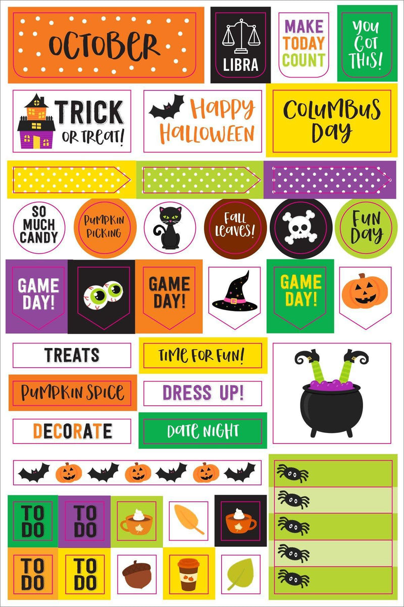 Essentials Planner Stickers - Month By Month - SpectrumStore SG