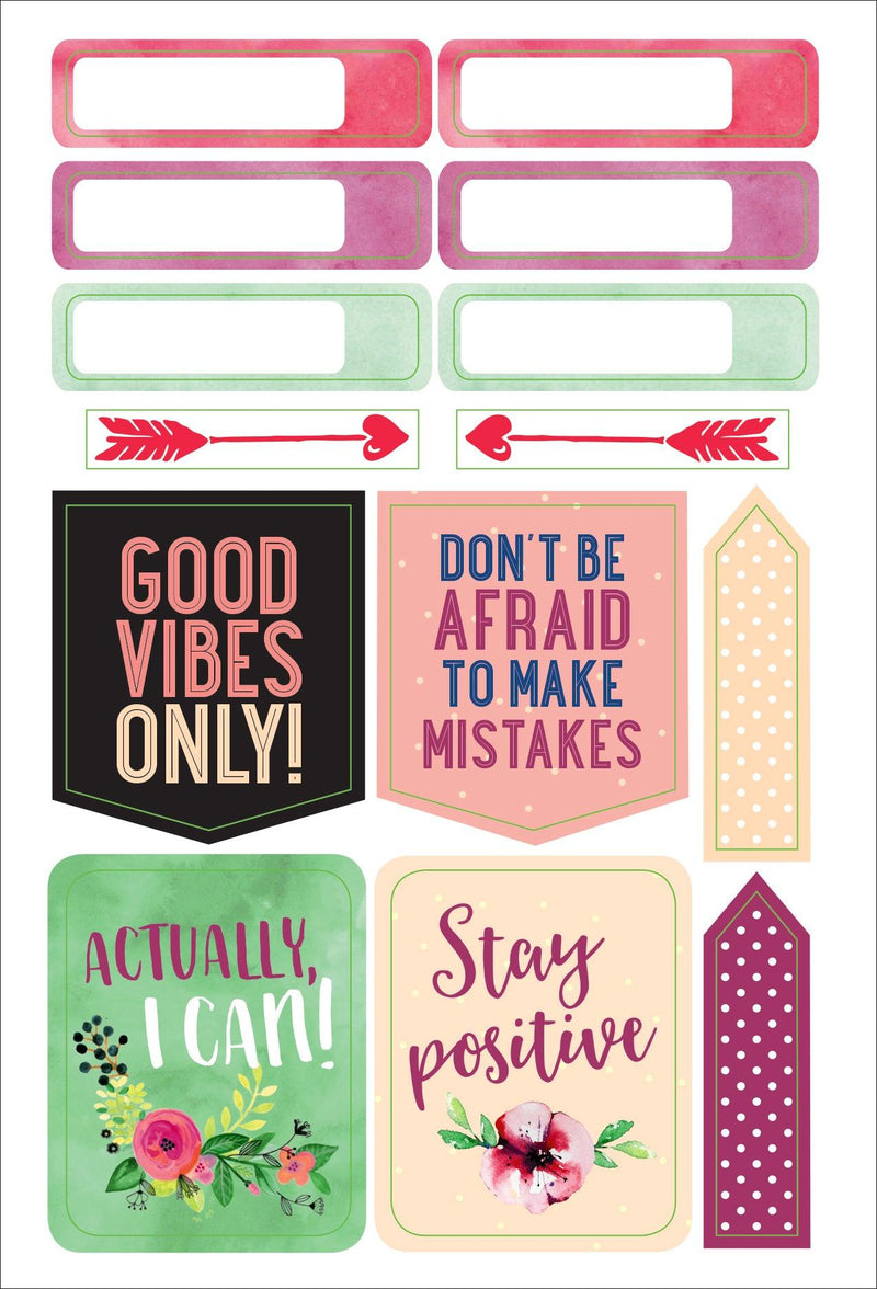 Essentials Planner Stickers - She Believed She Could - SpectrumStore SG