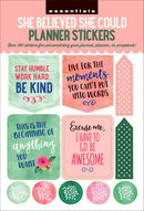 Essentials Planner Stickers - She Believed She Could - SpectrumStore SG