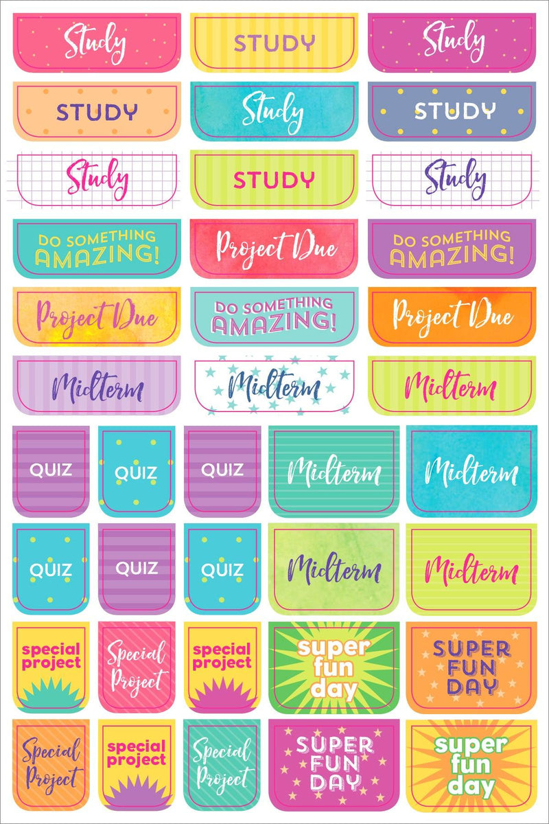 Essentials Planner Stickers - Student - SpectrumStore SG