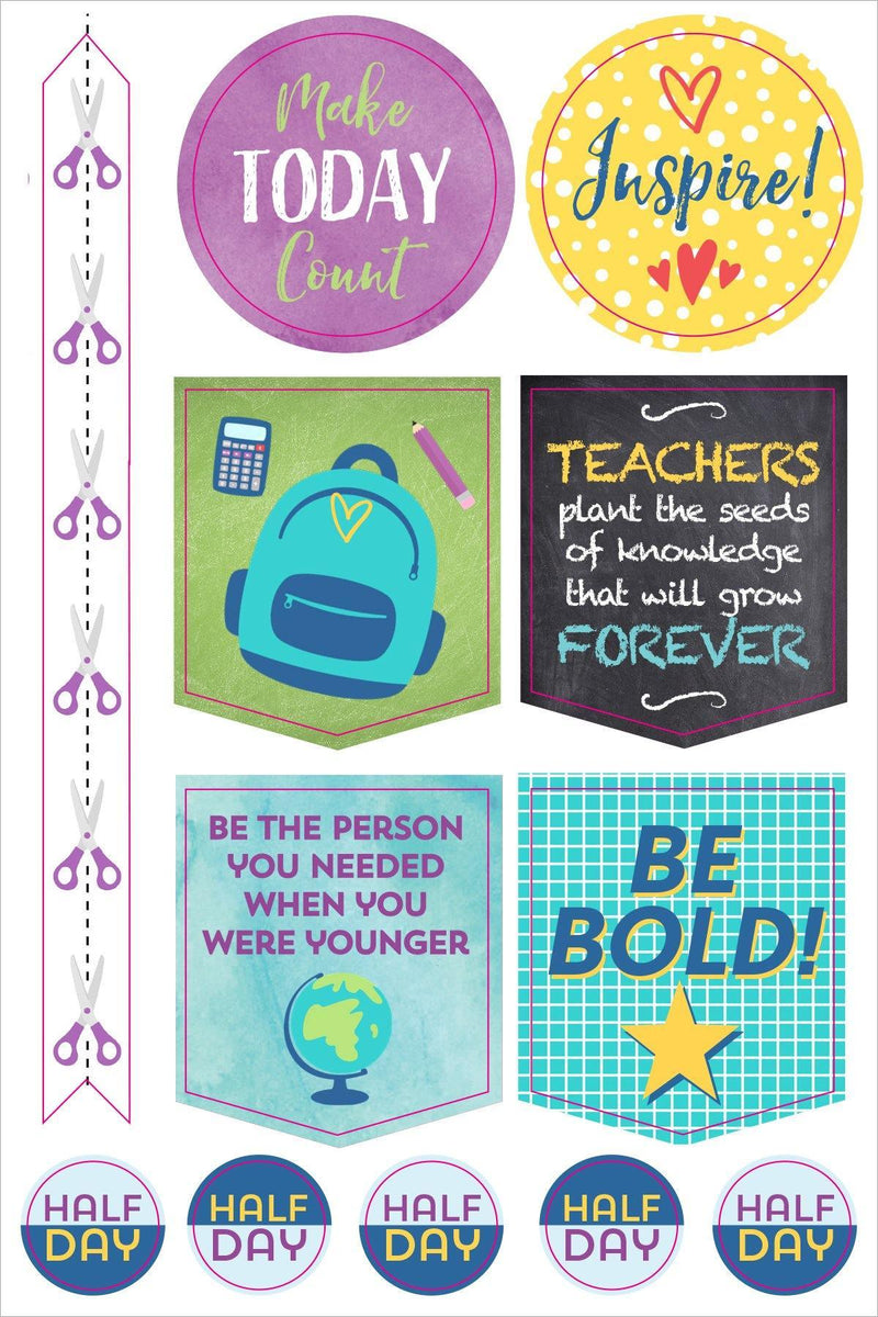 Essentials Planner Stickers - Teacher - SpectrumStore SG