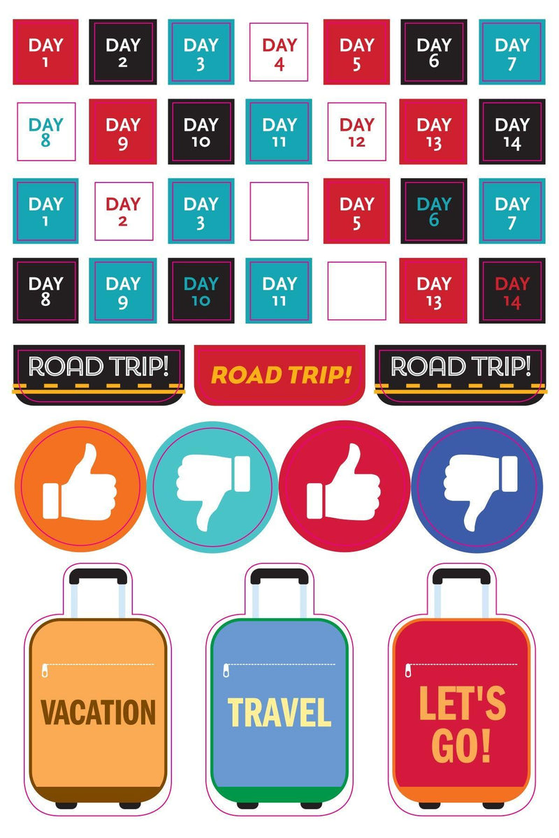 Essentials Planner Stickers - Travel - SpectrumStore SG