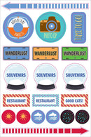 Essentials Planner Stickers - Travel - SpectrumStore SG