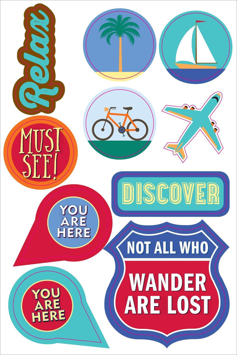 Essentials Planner Stickers - Travel - SpectrumStore SG