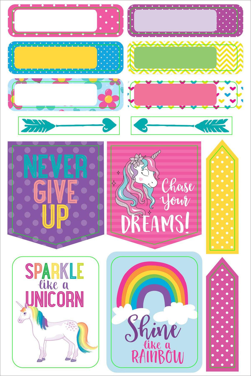 Essentials Planner Stickers - Unicorn - SpectrumStore SG
