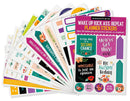 Essentials Planner Stickers - Wake Up, Kick Ass, Repeat - SpectrumStore SG
