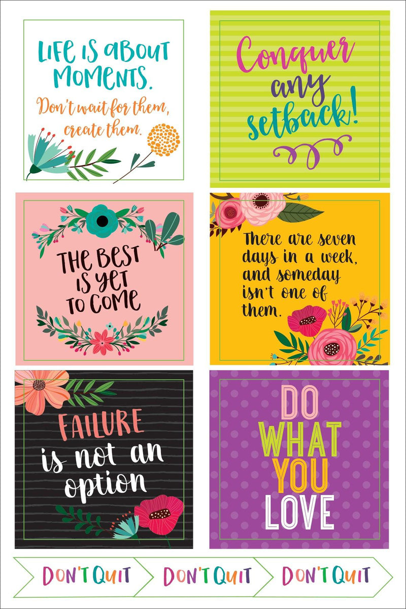 Essentials Planner Stickers - Wake Up, Kick Ass, Repeat - SpectrumStore SG