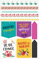 Essentials Planner Stickers - Wake Up, Kick Ass, Repeat - SpectrumStore SG