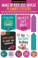 Essentials Planner Stickers - Wake Up, Kick Ass, Repeat - SpectrumStore SG