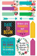 Essentials Planner Stickers - Wake Up, Kick Ass, Repeat - SpectrumStore SG