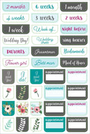 Essentials Planner Stickers - Wedding - SpectrumStore SG