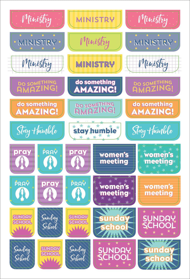 Essentials Planner Stickers Weekly - Bible - SpectrumStore SG