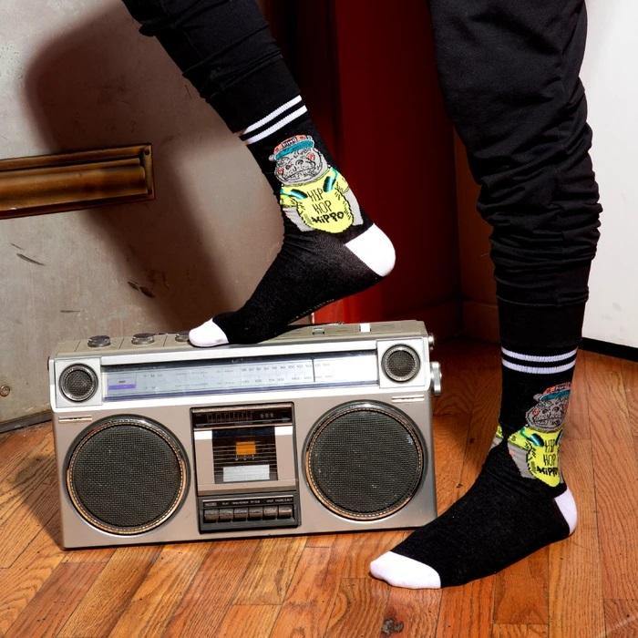 Everyday Socks: Hip Hop Hippo - SpectrumStore SG