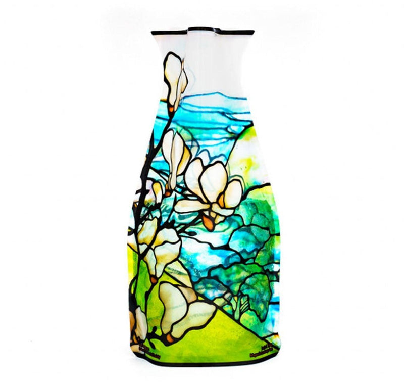 Expandable Flower Vase - Louis C. Tiffany Magnolia Landscapes - SpectrumStore SG