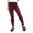 Fitkicks Crossover Leggings: Burgundy - SpectrumStore SG