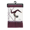 Fitkicks Crossover Leggings: Burgundy - SpectrumStore SG