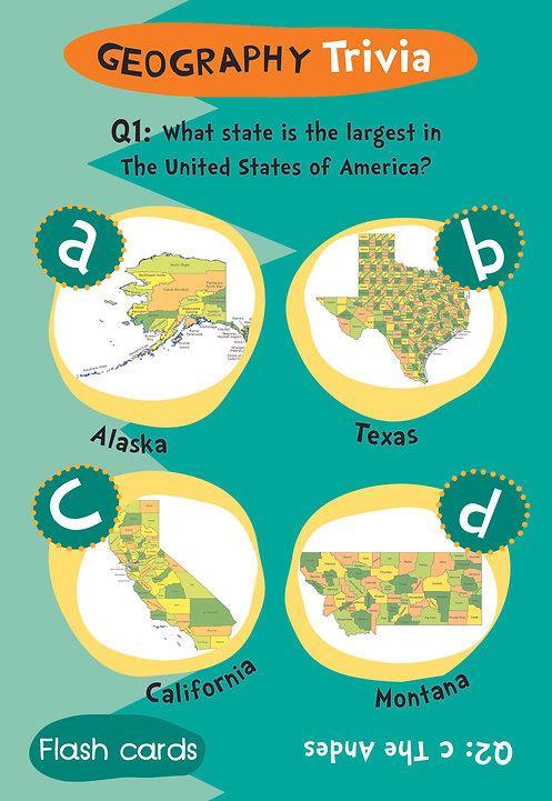 Flash Cards - Geography Trivia - SpectrumStore SG