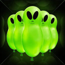 Flashing Alien Light Up Balloons - 5 Pack - SpectrumStore SG