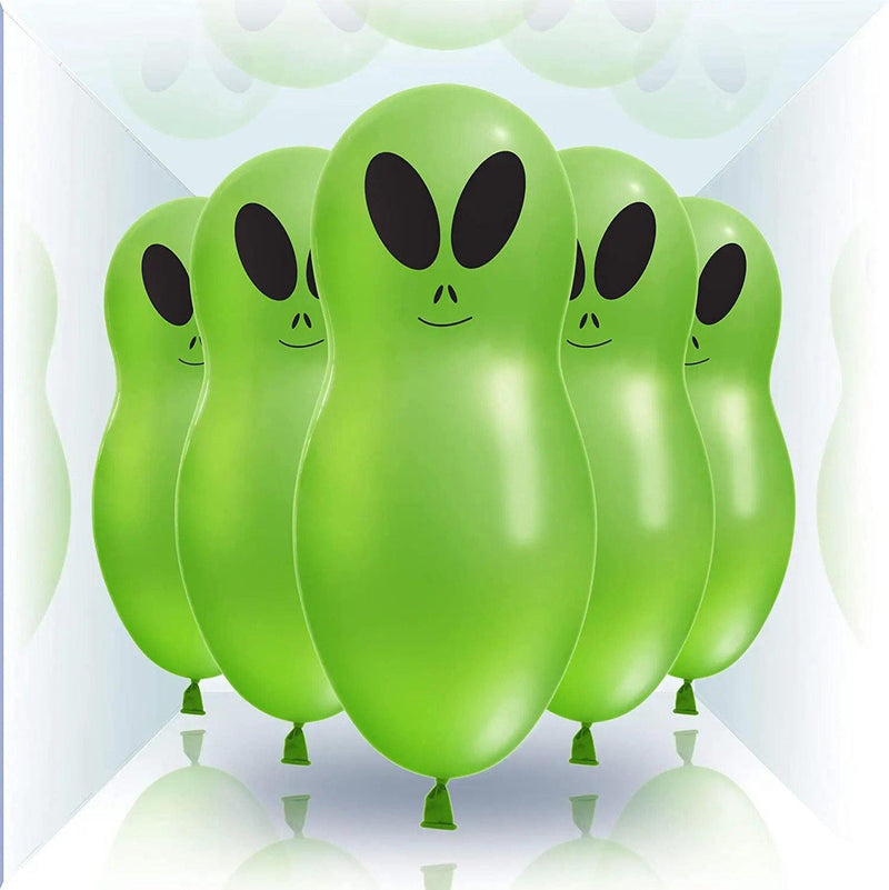 Flashing Alien Light Up Balloons - 5 Pack - SpectrumStore SG