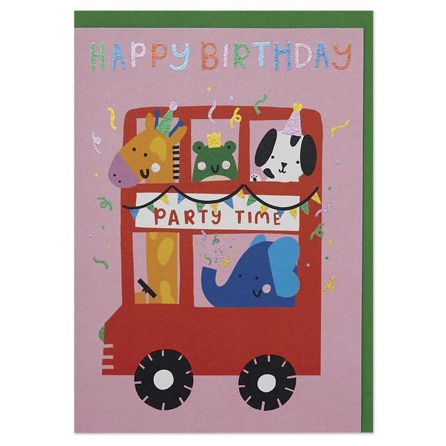 Fun Time Animal Party Bus Card - SpectrumStore SG