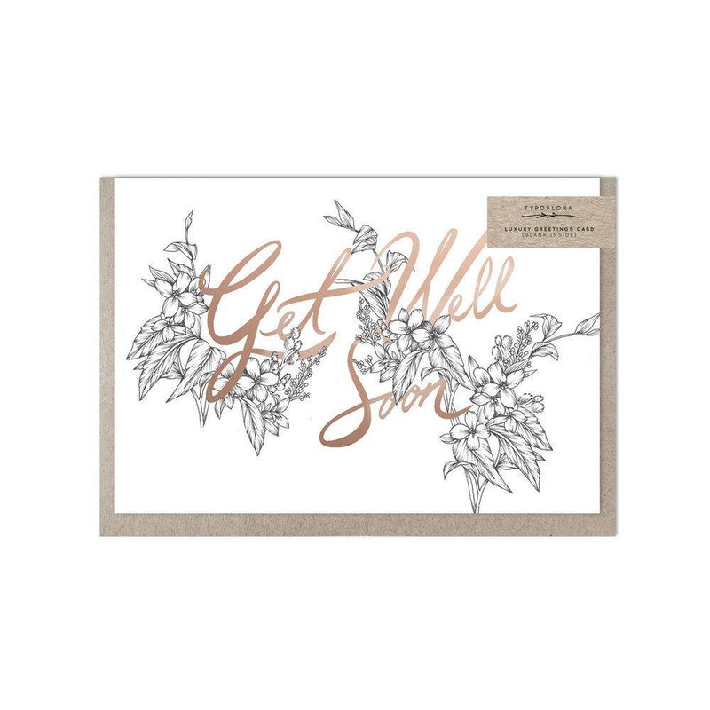 Get Well Soon Foiled Card - SpectrumStore SG