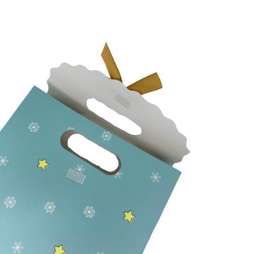 Gift Bag - Blue Stars & Snowflakes - SpectrumStore SG