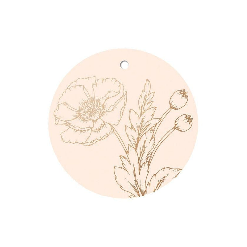 Gift Tag Poppies - SpectrumStore SG