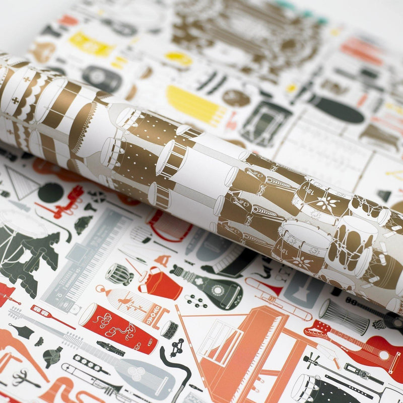 Gift Wrap & Creative Papers: Musical instruments - SpectrumStore SG