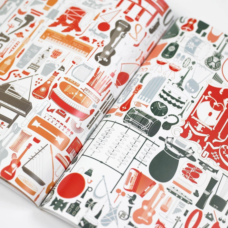 Gift Wrap & Creative Papers: Musical instruments - SpectrumStore SG