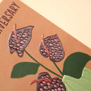 'Happy Anniversary' Colourful Anthurium Anniversary Card - SpectrumStore SG