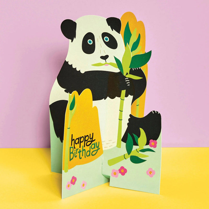 'Happy Birthday' 3D Fold-out Panda Birthday Card - SpectrumStore SG