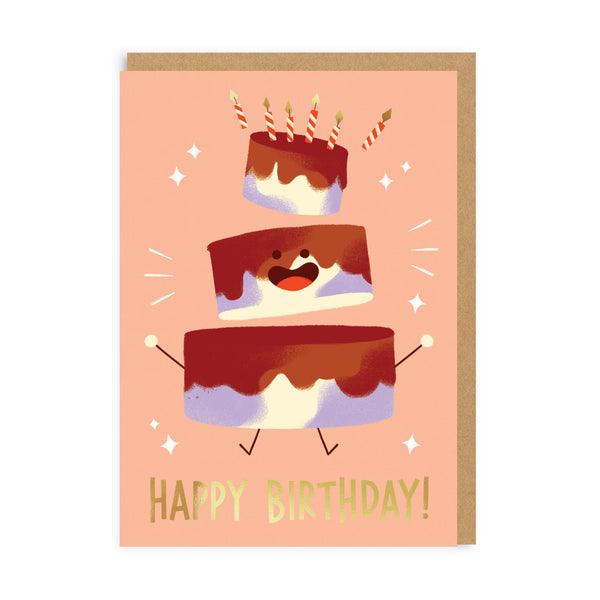 Happy Birthday Cake Greeting Card - SpectrumStore SG
