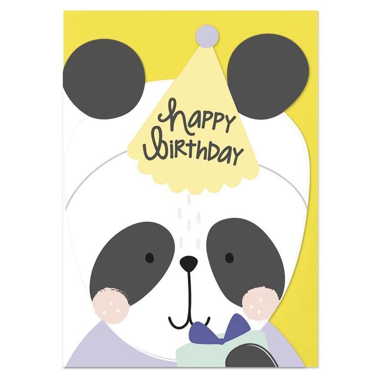 Happy Birthday Card - Panda - SpectrumStore SG