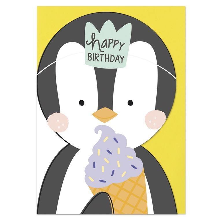 Happy Birthday Card - Penguin - SpectrumStore SG