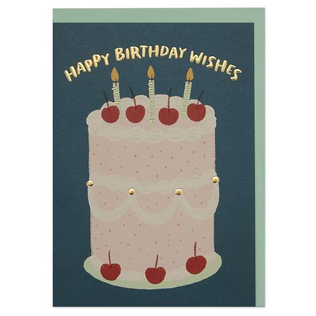 Happy Birthday Wishes Card With Gold Details - SpectrumStore SG